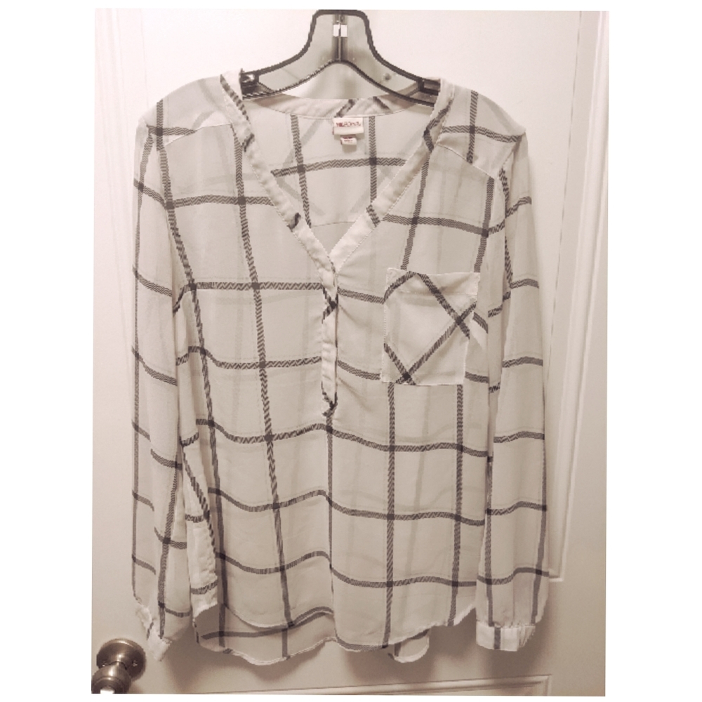 Sheer long sleeve top
